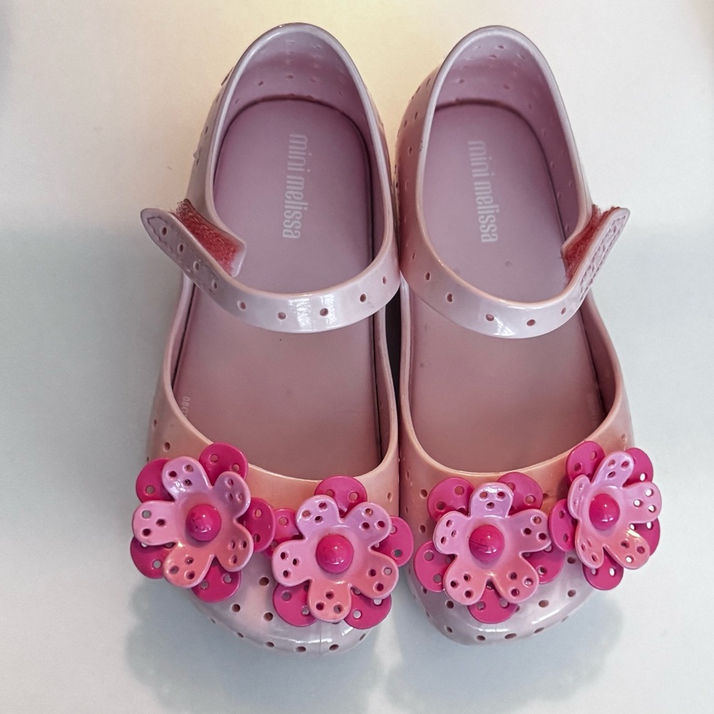 Mini Melissa Pink Floral Shoes